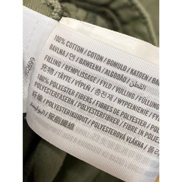 Abercrombie & Fitch Women's Green Long Sleeve Full Zip Utility Coat Jacket Sz M - Picture 5 of 5